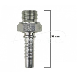 5 vnt - Hidraulinė jungtis - AGR galas DN10 3/8" BSP 6054.0810 - 6054.0810