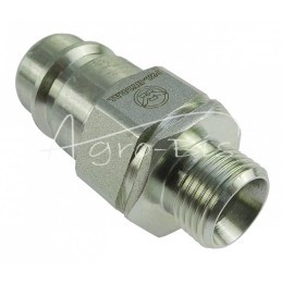 5 vnt - Hidraulinės greitos jungties kištukas M18x1.5 išorinis sriegis EURO HYDRAL - HP102L1218H