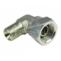 5 vnt - Jungtis - hidraulinė jungtis - alkūnė 90 AB G3/8" - G1/4" - K-AB 3/8/1/4 90