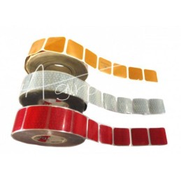 5 vnt - Šviesą atspindinti juosta ritinėlyje, kontūrinė, brezentams, 50 mm pločio, 50 m ilgio, raudona - TKC