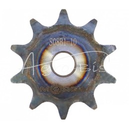 5 vnt - Grūdinto grandinės žvaigruočio su flanšu, stebulės 08B-1 Z-10 išorinis skersmuo 45,9 mm MORGA - S08B110M