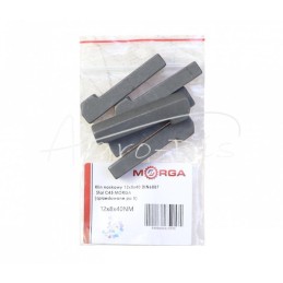 5 vnt - Nosies pleištas 12x8x40 DIN6887 plienas C45 MORGA - 12x8x40NM