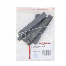 5 vnt - Nosies pleištas 12x8x70 DIN6887 plienas C45 MORGA - 12x8x70NM