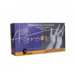 5 vnt - Hibridinės nitrilo pirštinės, mėlynos, M dydžio - RDNM