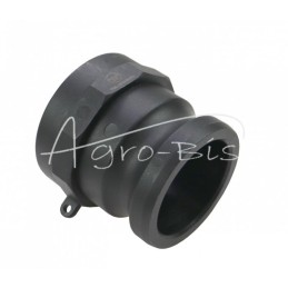 5 vnt - „Camlock“ jungties greito prijungimo kištukas, A tipo, polipropilenas, PP, 2 1/2" x 63 mm, PZL HYDRAL - ZCPA63H