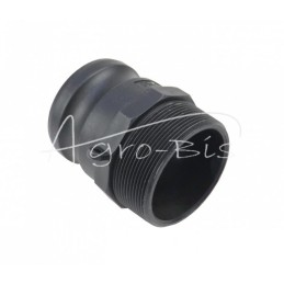 5 vnt - „Camlock“ jungties greito prijungimo kištukas, F tipo, polipropilenas, PP, 2 1/2" x 63 mm, PZL HYDRAL - ZCPF63H