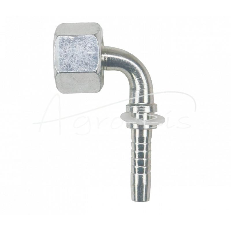 5 vnt - Hidraulinė jungtis DKOS 90° DN08 12S M20x1.5 sunki Premium HYDRAL - DKOS90DN08M20x1.5H