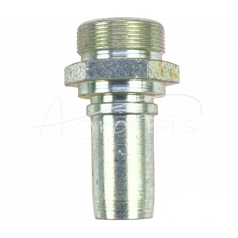 5 vnt - Gofruotas PTFE tefloninis žarnos antgalis DN15, B tipo M24x1.5, sunkvežimių žarnos PZL-Hydral - 68