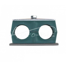 5 vnt - Dvigubas polipropileno laikiklis vamzdžiams ir kabeliams Ø 35 mm, komplektuojamas su šešiakampiais varžtais - RBP2X35MM