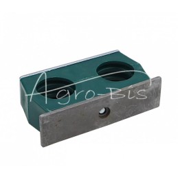 5 vnt - Dvigubas polipropileno laikiklis vamzdžiams ir kabeliams Ø 32 mm, komplektuojamas su šešiakampiais varžtais - RBP2X32MM