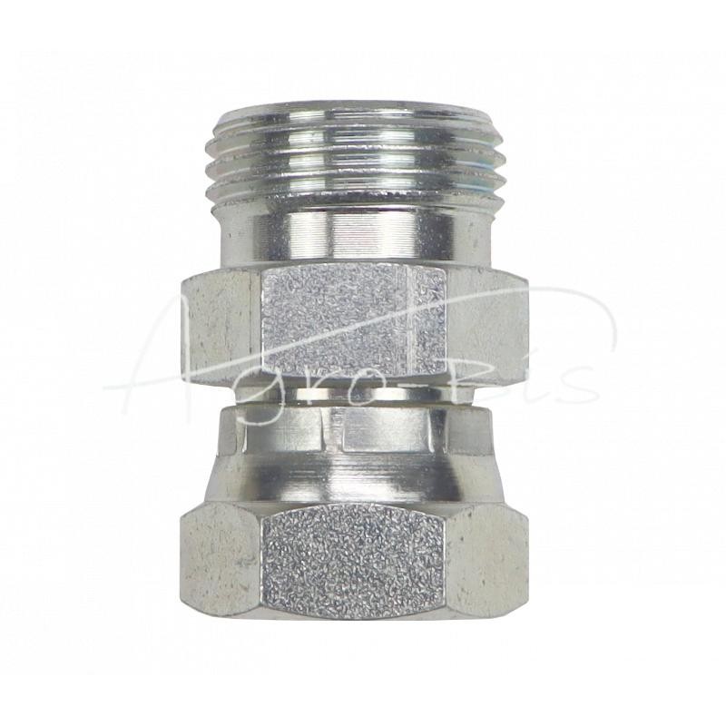 5 vnt - Hidraulinė jungtis - tiesi AB M22x1.5 - M27x2 15L/18L seno tipo kūgis be O žiedo - HS93
