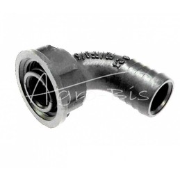 5 vnt - Alkūninė jungtis skysčio perpildymo vamzdeliui iš FI-25 purkštuvo skirstytuvo į baką - RD/RF 3/5-28