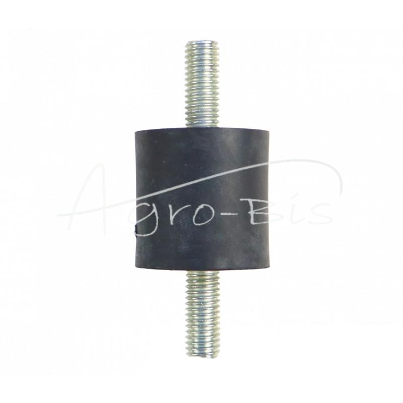 5 vnt - Guminis-metalinis bamperis 30x30 M8 dviejų varžtų bamperis - O30X30