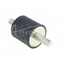 5 vnt - Guminis-metalinis bamperis 30x30 M8 dviejų varžtų bamperis - O30X30