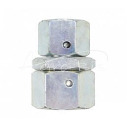 5 vnt - Jungtis - hidraulinė jungtis - tiesi, vidinė AA sriegio, M22x1.5 - M16x1.5 su 2 veržlėmis - KZAA13/08