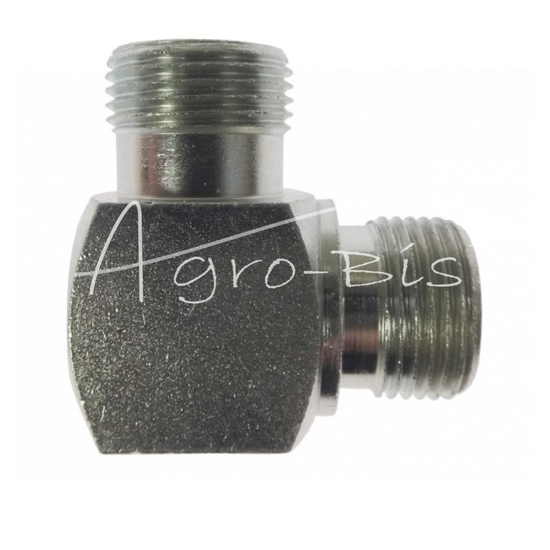 5 vnt - Jungtis - hidraulinė jungtis - alkūnė 90 BB M20x1.5 - M20x1.5 12S/12S - HS249