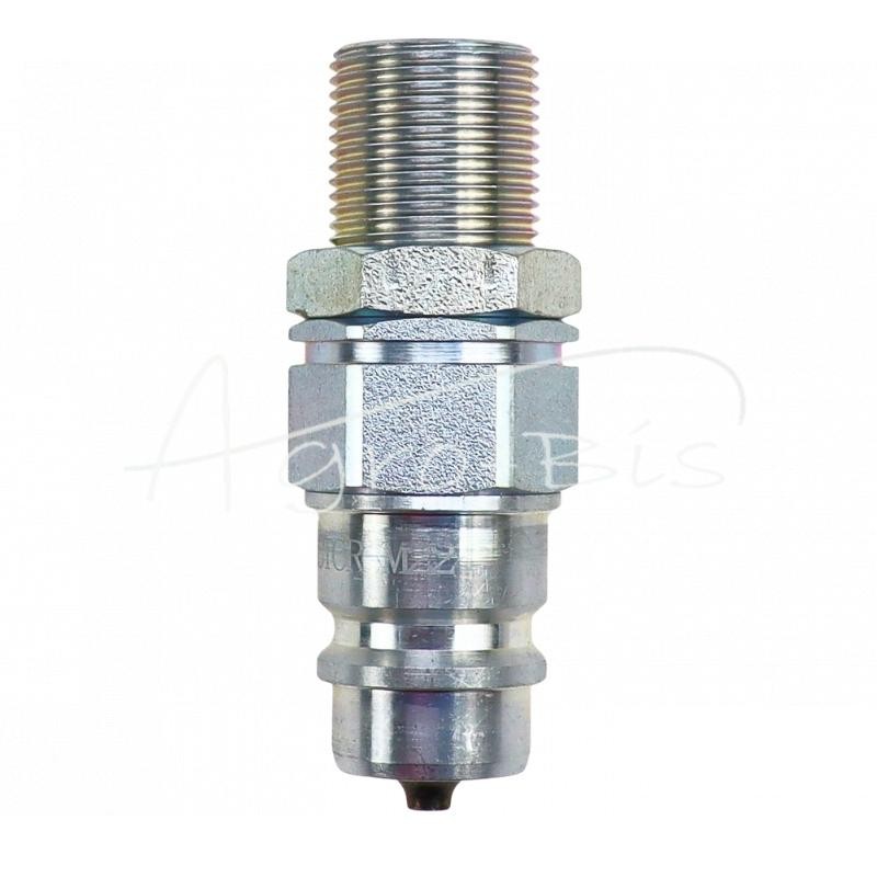 5 vnt - Hidraulinė greitoji jungtis, ilga kištukas, M22x1.5, išorinis sriegis, EURO - 1/2WL