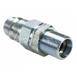 5 vnt - Hidraulinė greitoji jungtis, ilga kištukas, M22x1.5, išorinis sriegis, EURO - 1/2WL