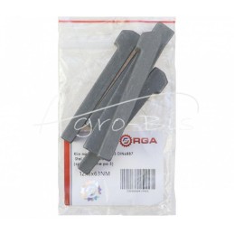 5 vnt - Nosies pleištas 12x8x63 DIN6887 plienas C45 MORGA - 12x8x63NM