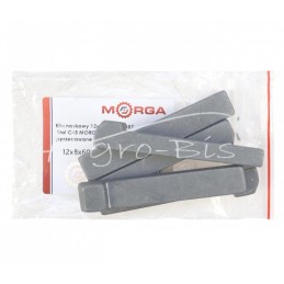 5 vnt - Nosies pleištas 12x8x60 DIN6887 plienas C45 MORGA - 12x8x60NM