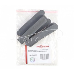 5 vnt - Prizminis raktas 14x15x80 DIN 6885 plienas C45 MORGA - 14x15x80M