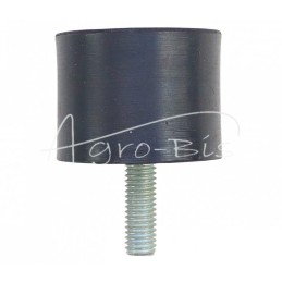 5 vnt - Guminis-metalinis bamperis 40x30 vieno varžto bamperis - Pw40x30/1