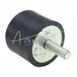 5 vnt - Guminis-metalinis bamperis 40x30 vieno varžto bamperis - Pw40x30/1