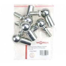 5 vnt - Kampinis šarnyras su spaustuku DIN 71802, sriegis 2 x M10, dešininis MORGA , - 7180210KP