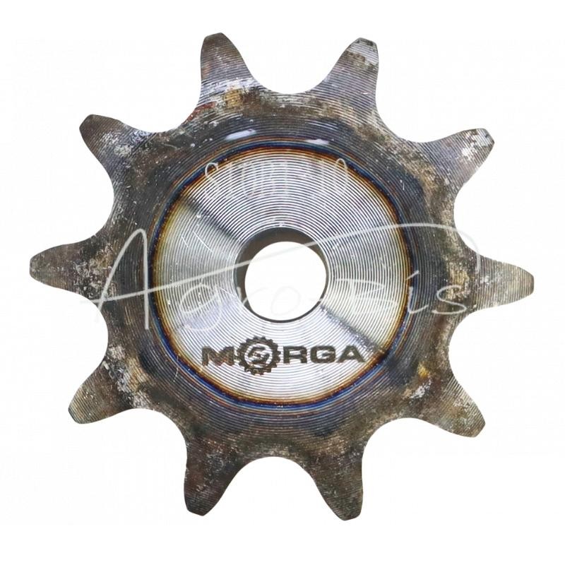 5 vnt - Grūdinto grandinės žvaigriovelis su flanšu, stebule 10B-1 Z-10 išorinis skersmuo - 58,3 mm MORGA - S10B110M