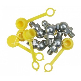 5 vnt - M6x45 tepalo antgalių rinkinys, 5 vnt., geltonas tepalo antgalio dangtelis PZL HYDRAL - 714120645ZUH