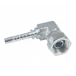 5 vnt - Hidraulinė jungtis DKR 90° DN06 3/8" kompaktiška kaltinė Premium HYDRAL - DKR90DN06G3/8KH