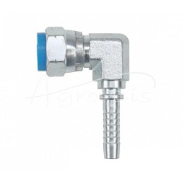 5 vnt - Hidraulinė jungtis DKR 90° DN08 3/8" kompaktiška kaltinė Premium HYDRAL - DKR90DN08G3/8KH