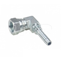 5 vnt - Hidraulinė jungtis DKR 90° DN08 3/8" kompaktiška kaltinė Premium HYDRAL - DKR90DN08G3/8KH