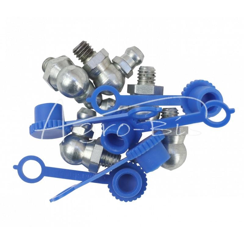 5 vnt - M6x90 tepalo antgalių rinkinys, 5 vnt., mėlynas tepalo antgalio dangtelis PZL HYDRAL - 714120690NH