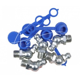 5 vnt - M8x45 tepalo antgalių rinkinys, 5 vnt., mėlynas tepalo antgalio dangtelis PZL HYDRAL - 714120845NH