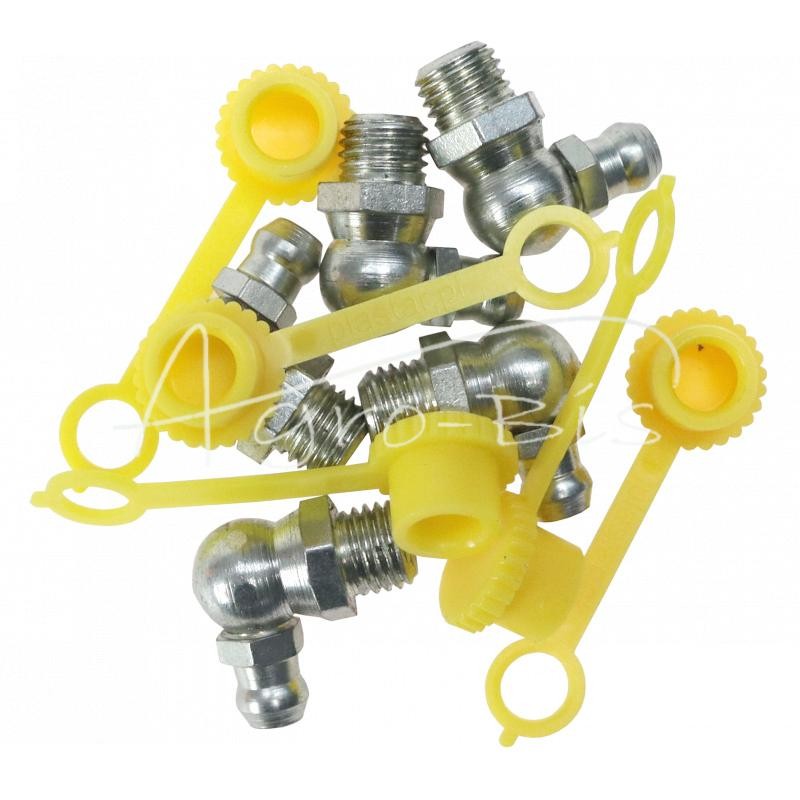 5 vnt - M8x90 tepalo antgalių rinkinys, 5 vnt., geltonas tepalo antgalio dangtelis PZL HYDRAL - 714120890ZUH