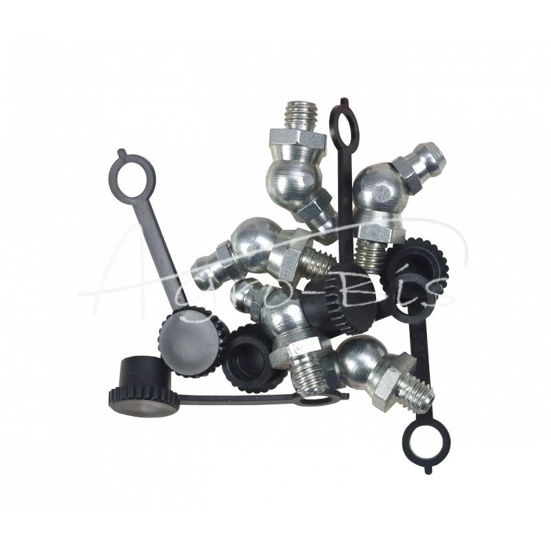 5 vnt - M6x45 tepalo antgalių rinkinys, 5 vnt., juodas tepalo antgalio dangtelis PZL HYDRAL - 714120645CZH