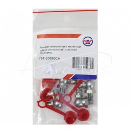 5 vnt - M6x90 tepalo antgalių rinkinys, 5 vnt., raudonas tepalo antgalio dangtelis PZL HYDRAL - 714120690CH