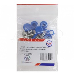 5 vnt - M10x90 tepalo antgalių rinkinys, 5 vnt., mėlynas tepalo antgalio dangtelis PZL HYDRAL - 714121090NH