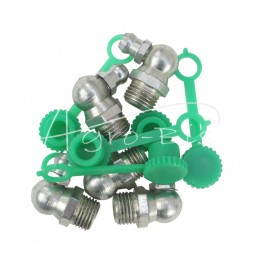 5 vnt - Tepimo antgalių rinkinys M10x90 5 vnt., žalias tepalo antgalio dangtelis PZL HYDRAL - 714121090ZH