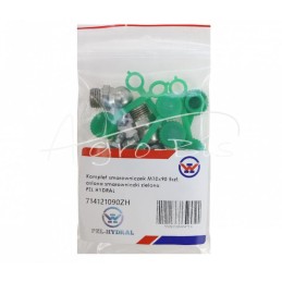 5 vnt - Tepimo antgalių rinkinys M10x90 5 vnt., žalias tepalo antgalio dangtelis PZL HYDRAL - 714121090ZH