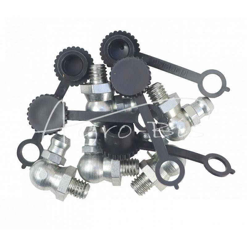 5 vnt - M6x90 tepalo antgalių rinkinys, 5 vnt., juodas tepalo antgalio dangtelis PZL HYDRAL - 714120690CZH