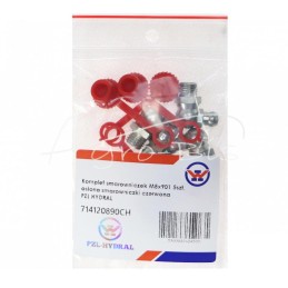 5 vnt - Tepimo antgalių rinkinys M8x901 5 vnt., raudonas tepalo antgalio dangtelis PZL HYDRAL - 714120890CH