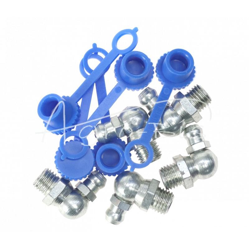 5 vnt - M8x90 tepalo antgalių rinkinys, 5 vnt., mėlynas tepalo antgalio dangtelis PZL HYDRAL - 714120890NH