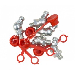 5 vnt - M6x45 tepalo antgalių rinkinys, 5 vnt., raudonas tepalo antgalio dangtelis PZL HYDRAL - 714120645CH