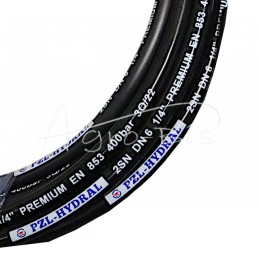 Hidraulinė žarna užspaudžiamai DN06, 2 pynimų, 400 barų , HYDRAL, - 06SN2W50H