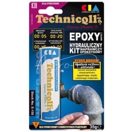 5 vnt - Epoksidinis santechnikos glaistas CO 35g lizdinėje plokštelėje, tinka drėgniems paviršiams E-150 Technicqll - E150