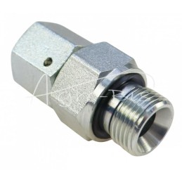 5 vnt - Hidraulinė jungtis tiesi AB M16x1.5 - 3/8" 10L/60° - HS134