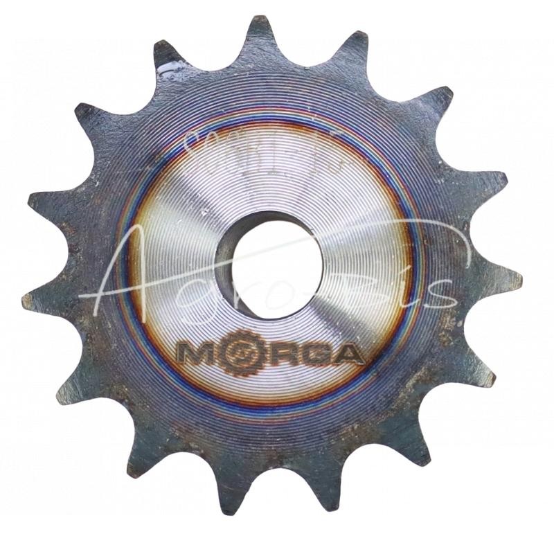 5 vnt - Grūdinto grandinės žvaigruočio su flanšu, stebule 06B-1 Z-15 išorinis skersmuo 49,5 mm MORGA - S06B115M