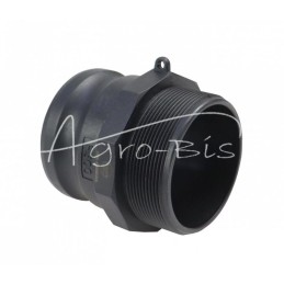 5 vnt - „Camlock“ jungties kištukas, F tipo, polipropilenas, PP, 3" x 76 mm, PZL HYDRAL - ZCPF76H